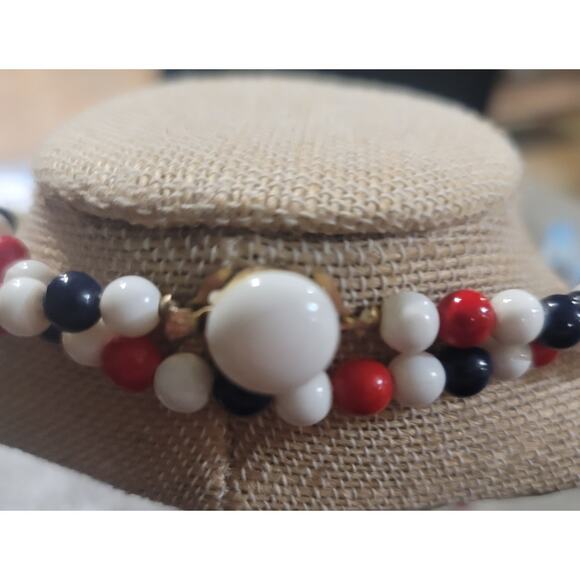 Vintage Red White and Blue Necklace Patriotic 1950s - Picture 7 of 7